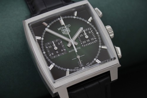 Tag heuer monaco green dial - tag,