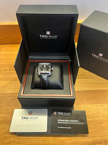 Tag heuer monaco black dial - monaco,