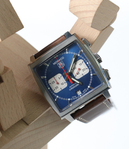 Tag heuer monaco blue dial - |,