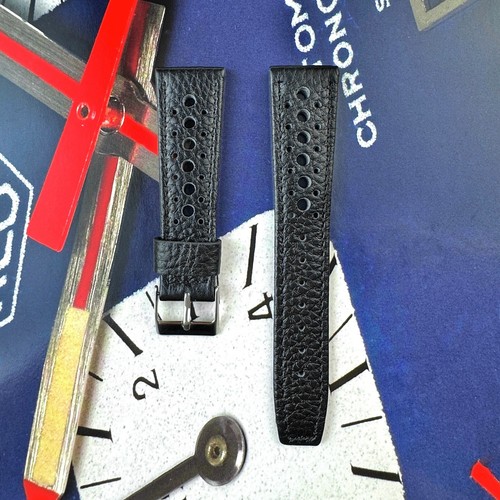 22mm black leather - 22mm,