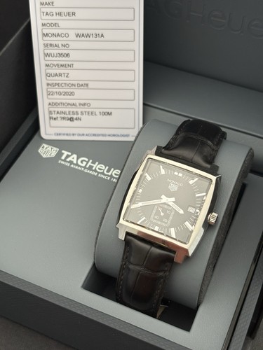 Tag heuer monaco watch black - heuer,