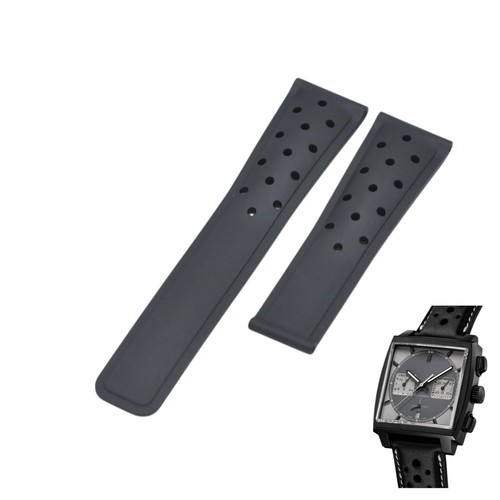 22mm black rubber - black, strap