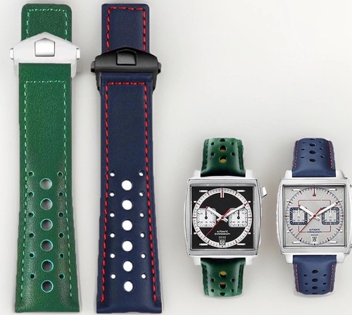 Genuine leather racing strap - genuine,